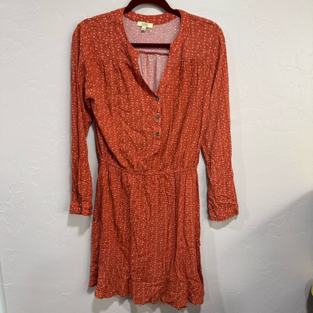 Kori American M Orange/Rust Mini Dress